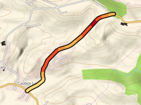 Route de Sainte-Quitterie von Caubios-Loos