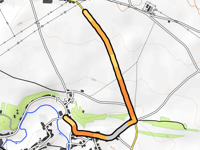 Route de Thy-le-Château vanuit Pry