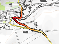 Route de Thy-le-Château via Rue des Gradins