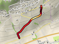 Route de Villars-Dessous von Mont-sur-Rolle