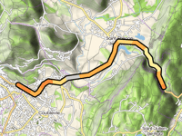 Route de Voiron par Saint-Étienne-de-Crossey