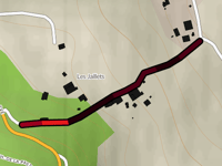 Route des Golettes von Les Golettes / Sallanches