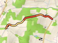 Route des Vignes vanuit La Borde Neuve