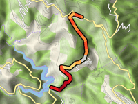 Route du Barrage from Barrage de Sénéchas