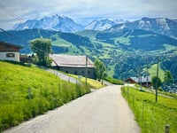 Route du Jaillet vanuit Megève