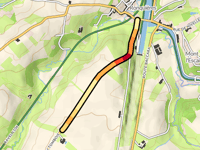Route du Tombois vanuit Plan Incliné de Ronquières