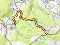 Route du Tracé über Route du Poteau