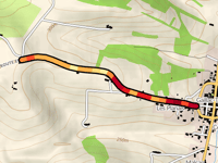 Route Esperce von Gaillac Toulza