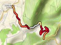 Route Faucon von Saint-Andre-en-Royans
