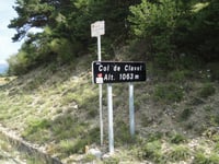 Lachens da Col de Clavel via Route Forestière du Lachens