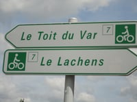 Lachens da Col de Clavel via Route Forestière du Lachens