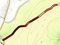 Route forestière du Laveron da Lac de l'Entonnoir