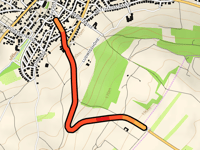 Rübenacher Höhe z Mülheim-Kärlich przez Rübenacher Strasse