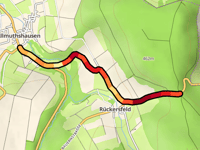 Rückersfelder Höhe da Allmuthshausen via Rückersfeld
