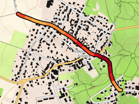 Rue de la Butte über Villiers-Saint-Frédéric