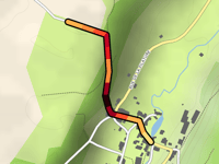 Rue de la Charrière from Le Grand Moullin