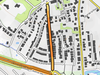 Rue de la Coquinie from Mouscron