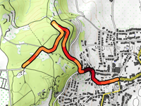 Rue de la Forêt über Mur de Steinsel