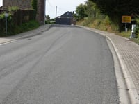 Rue de Montzen from Viaduct de Moresnet