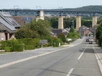 Rue de Montzen from Viaduct de Moresnet