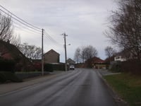 Rue de Montzen from Viaduct de Moresnet