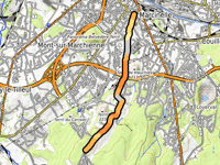 Rue de Nalinnes von Rue des Sarts
