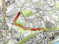 Rue des Cotillages przez Fond-des-Tawes
