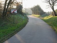 Rue des Fusillés from Membach