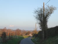 Rue des Fusillés from Membach