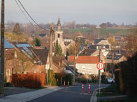 Rue des Fusillés from Membach