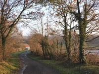 Rue des Fusillés from Membach