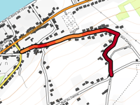 Rue des Sureaux from Sclayn
