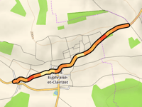 Rue des Tilleuls von Saint Euphraise et Clairizet