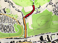 Rue du Baron über Rue Jolivet