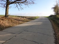 Rue du Garage from Eben-Emael