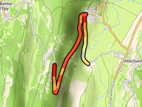 Route de la Balme-d'Épy via Rue du Moulin du Bas