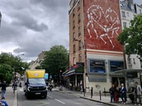 Rue Ménilmontant vanuit Boulevard de Belleville