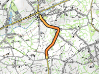 Rue Rafhay vanuit Rue Pierre Curie