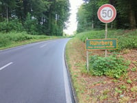 Rührberg from Wyhlen via Klosterstrasse