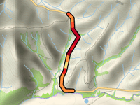Ruta F-74 from Estero Córdova