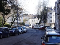 Saarstrasse über Veltmanplatz