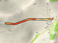 Saddlebow Road depuis Orcop Hill