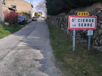 Saint-Cierge-la-Serre da La Voulte-sur-Rhône via Route de Celles-les-Bains