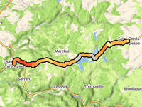 Saint Genés Champespe vanuit Champs sur Tarentaine