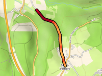 Saint-Valbert über Chemin des Molières