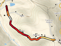 Sainte Thécle Montesquieu via Route du Château
