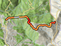 Salita di Bagni San Filippo vanuit Le Conie