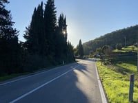 Salita di Coltibuono von Gaiole in Chianti