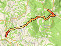 Salita Il Castagno depuis Molino d'Era