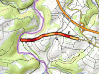 Sankt Albinus-Strasse via Ourtalstrasse
